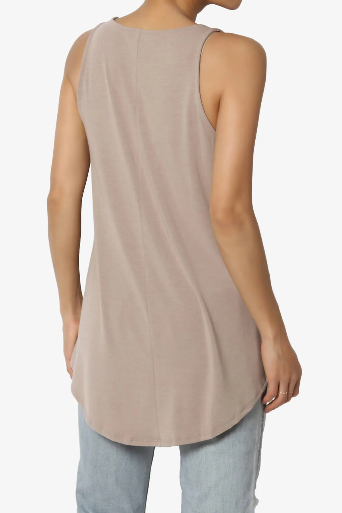 Santo Scoop Neck Loose Fit Tank Top PLUS