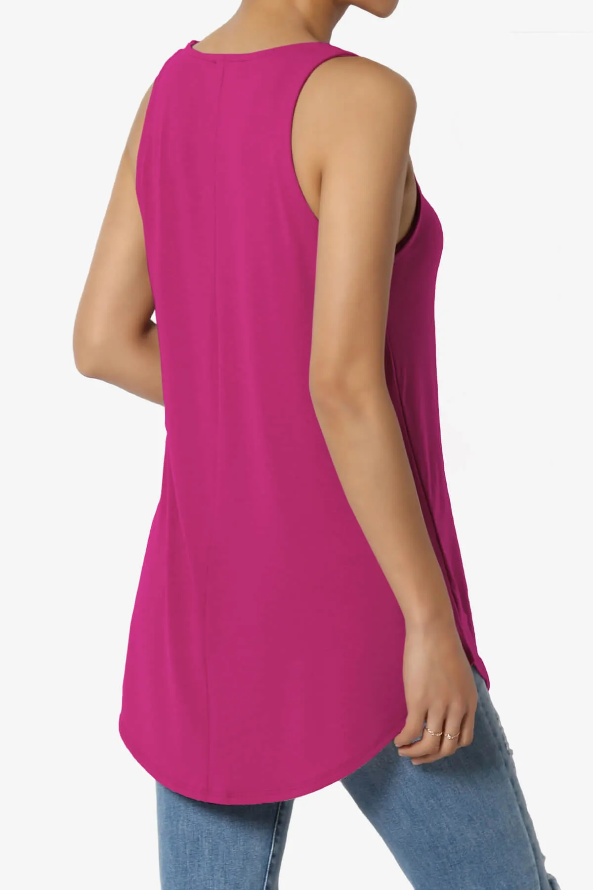 Santo Scoop Neck Loose Fit Tank Top PLUS