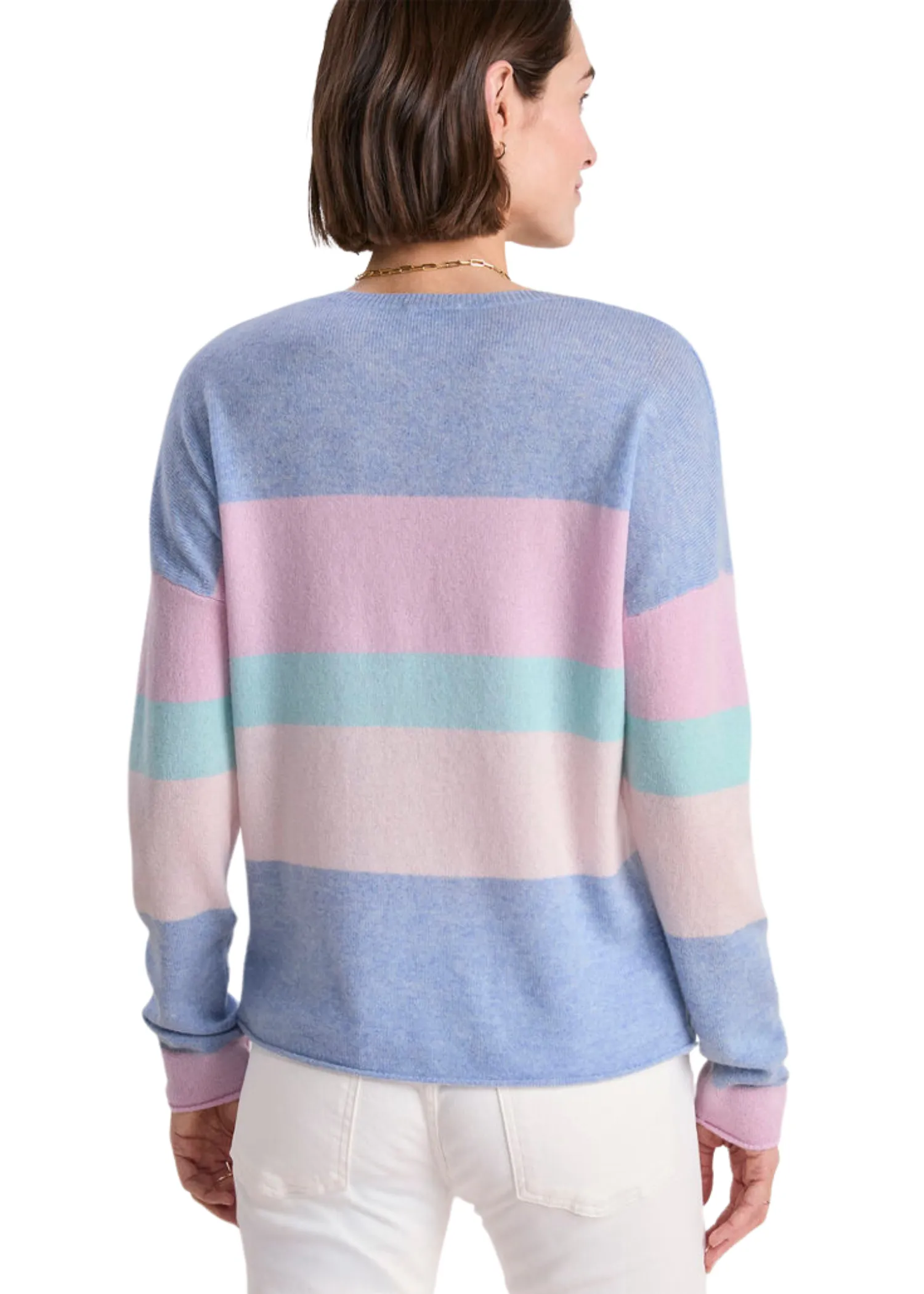 SEASPUN CASHMERE STRIPE SWEATER