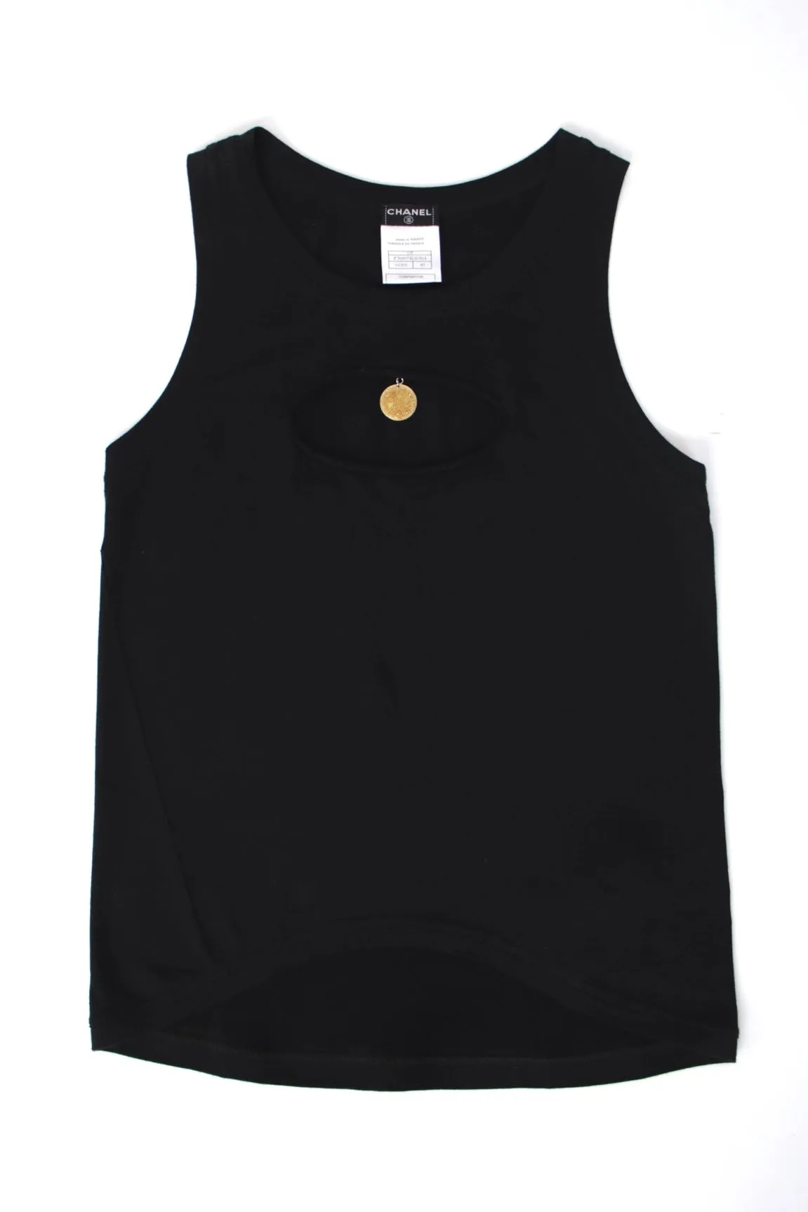 S/S 2007 Chanel Logo Cutout Top