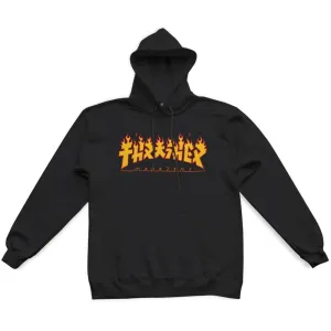 Thrasher - Godzilla Flame Hoodie Black