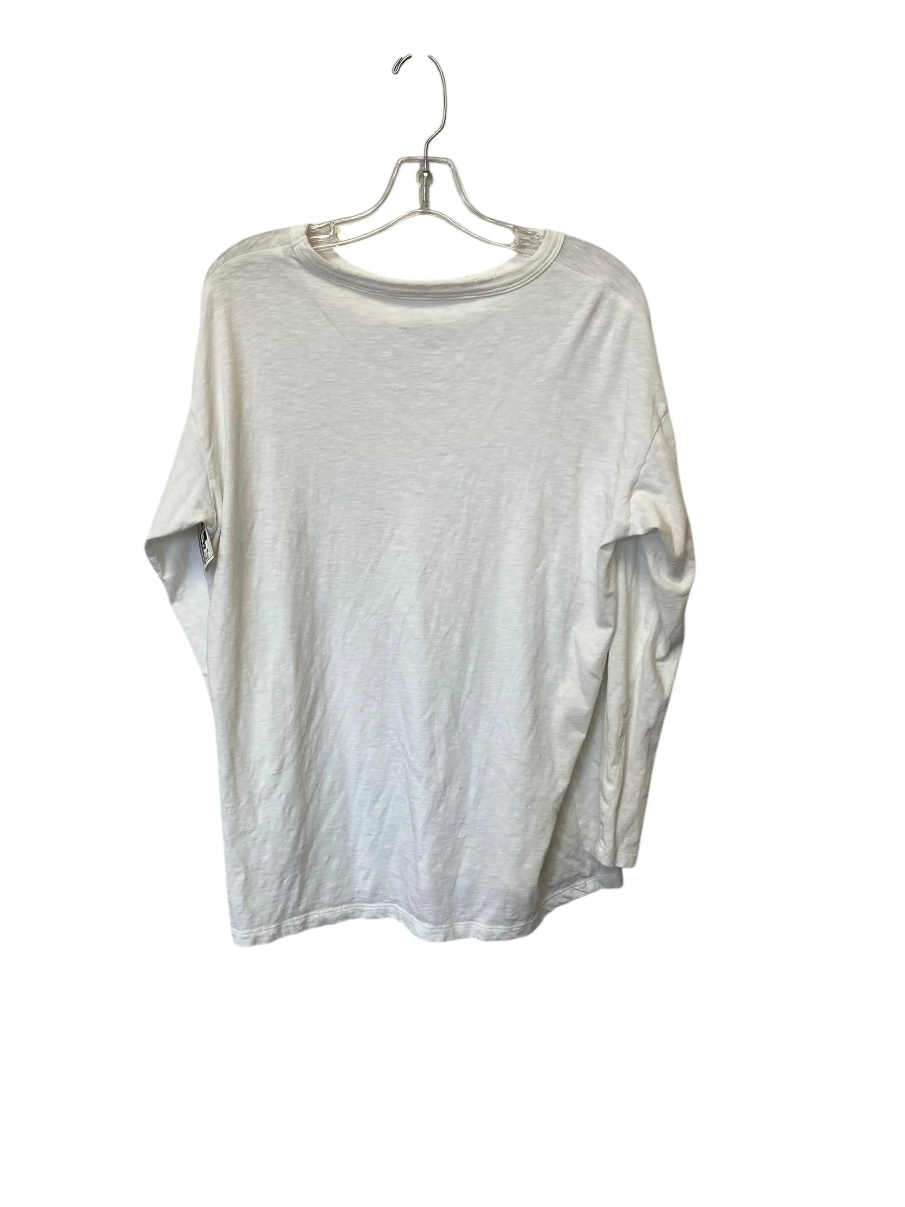 Top Long Sleeve Basic By Aerie In White, Size: Xs