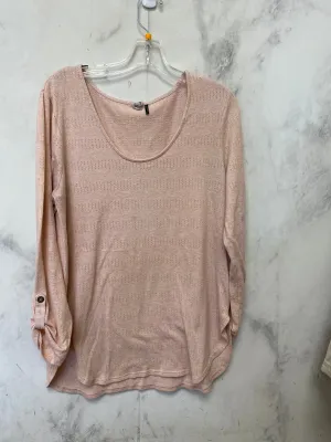 Top Long Sleeve Basic By Akemi And Kin In Pink, Size: L