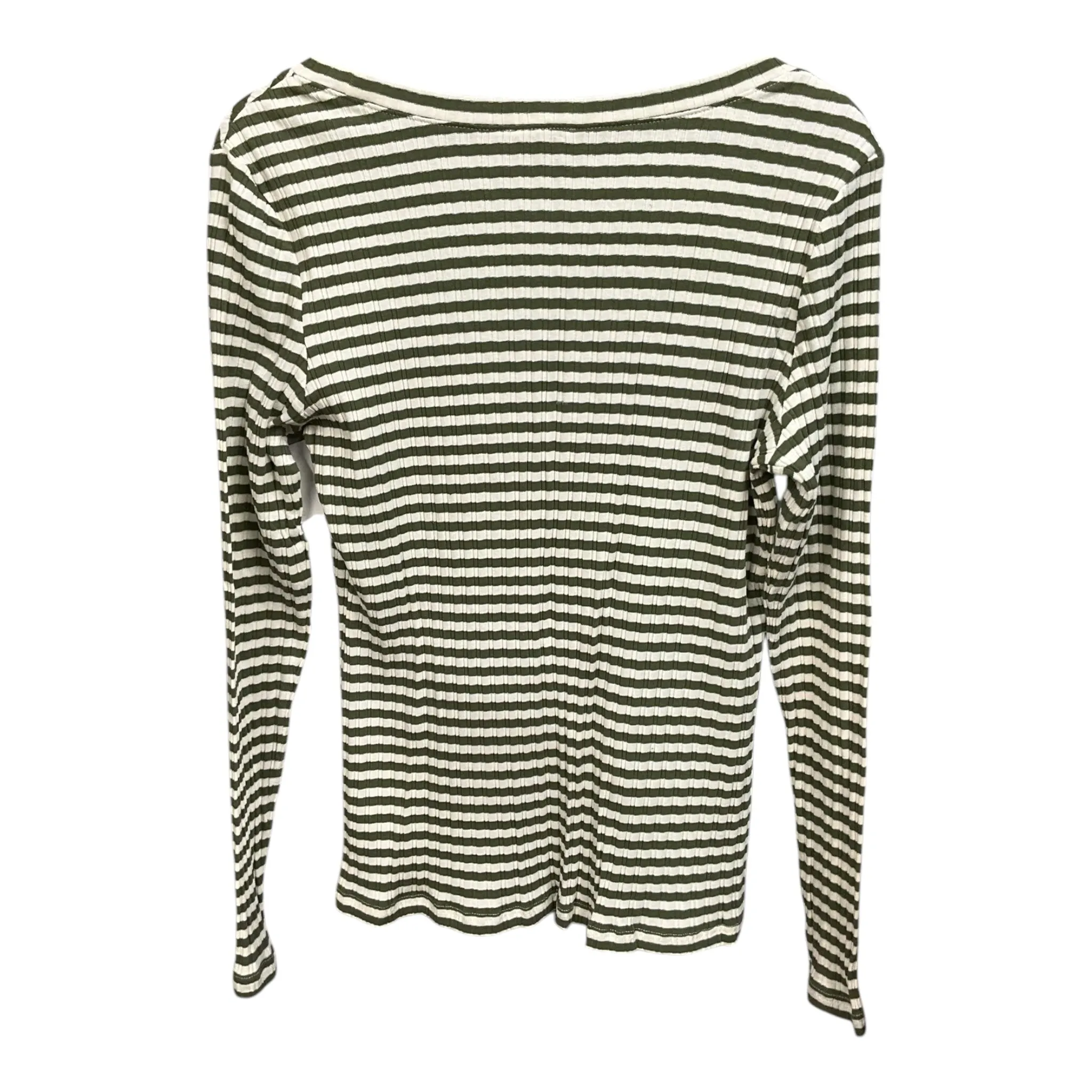 Top Long Sleeve Basic By Falls Creek In Striped Pattern, Size: Xl