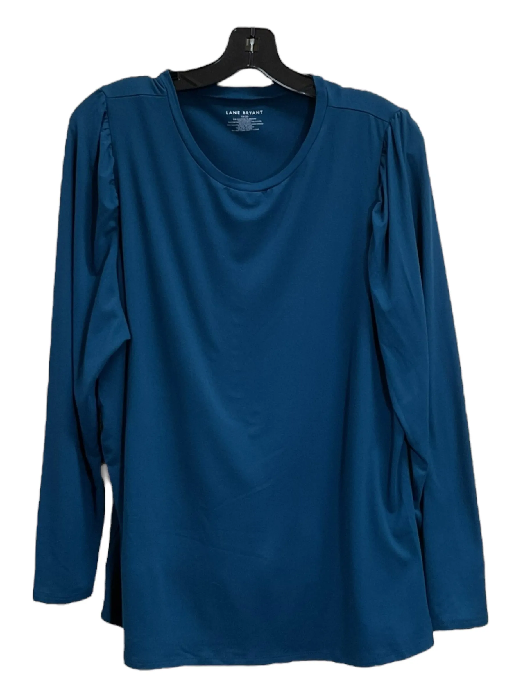 Top Long Sleeve Basic By Lane Bryant In Blue, Size: 2x