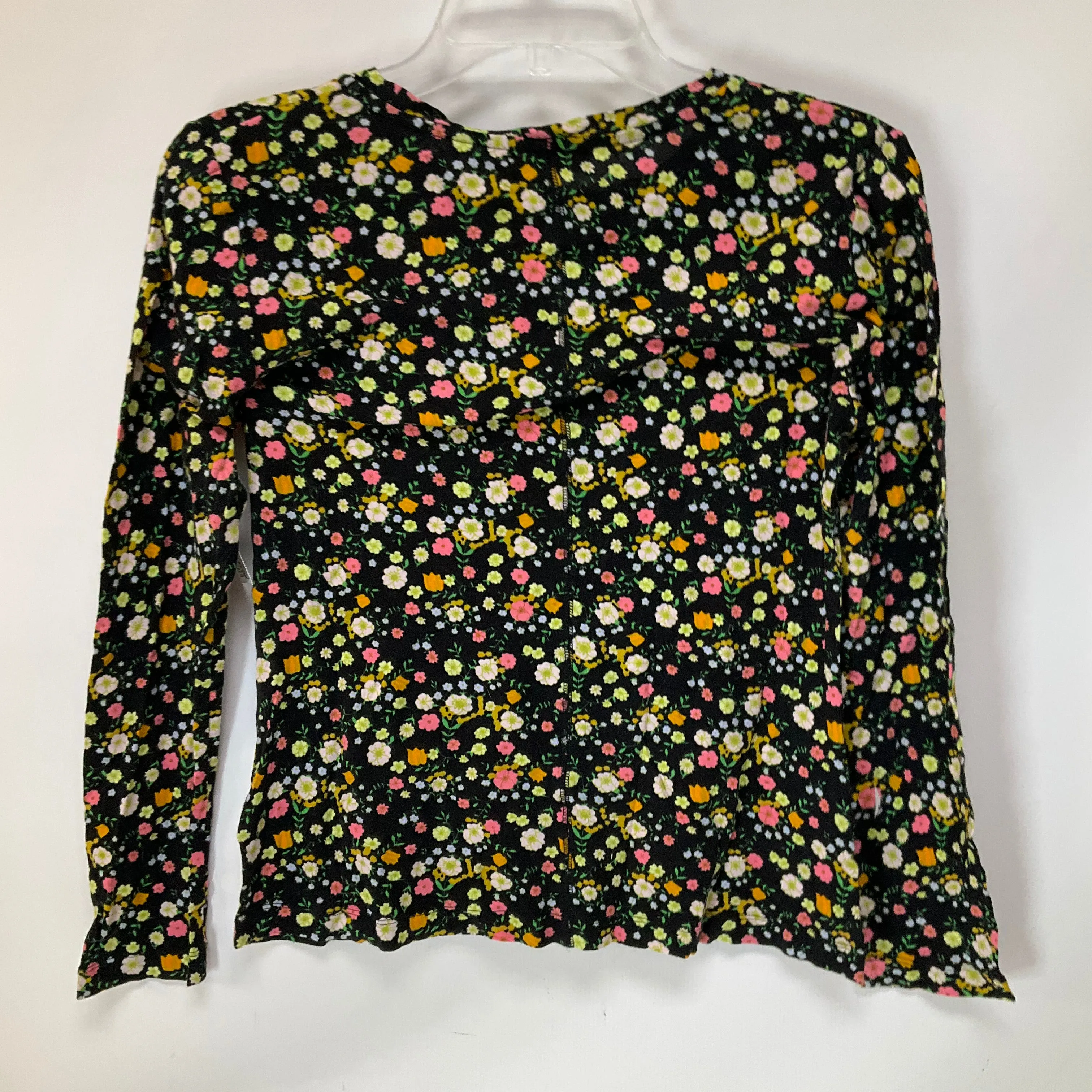 Top Long Sleeve Basic By Tory Burch In Floral Print, Size: M