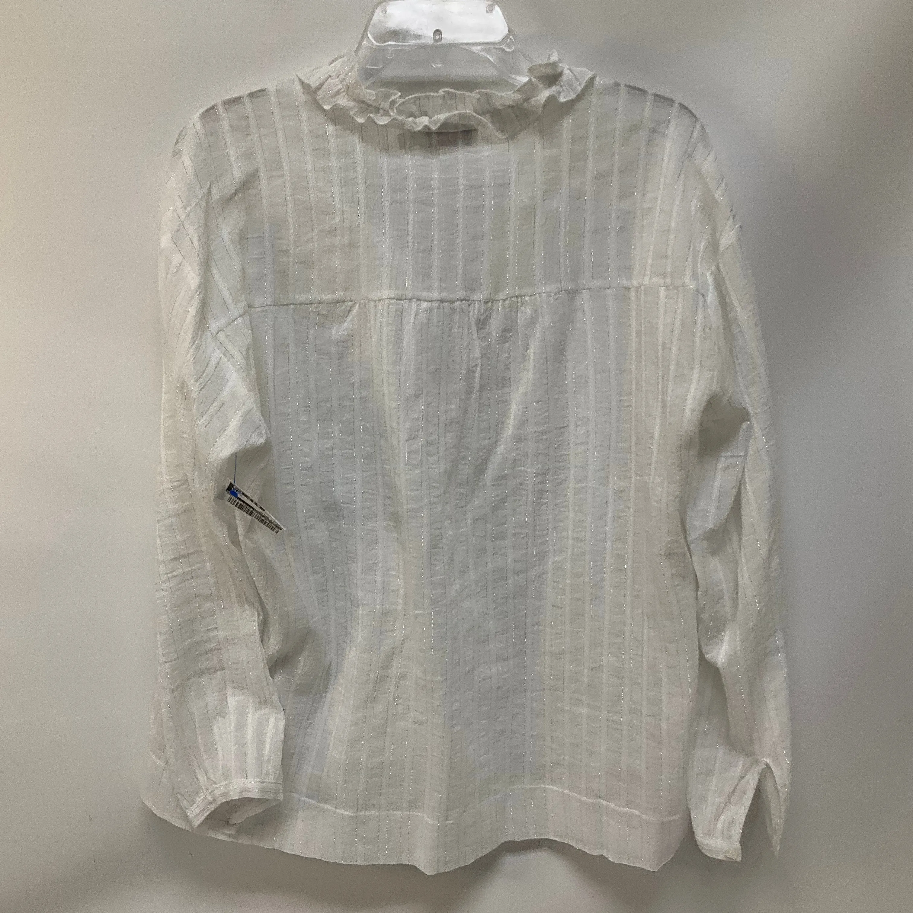 Top Long Sleeve Basic By Vineyard Vines In White, Size: L