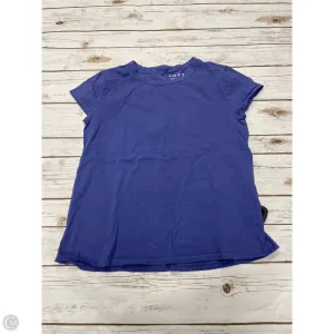 Top Short Sleeve Basic By Loft In Purple, Size: M