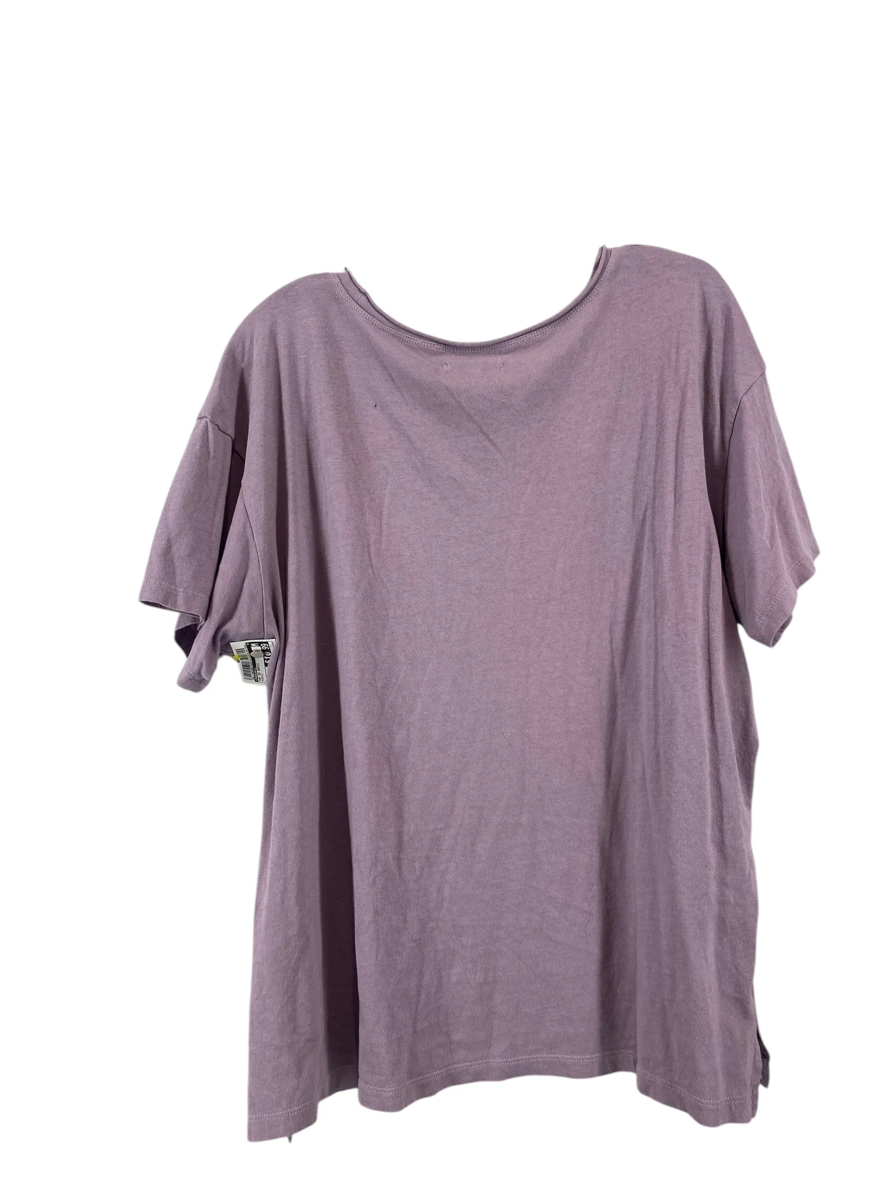 Top Short Sleeve Basic By Madewell In Purple, Size: L