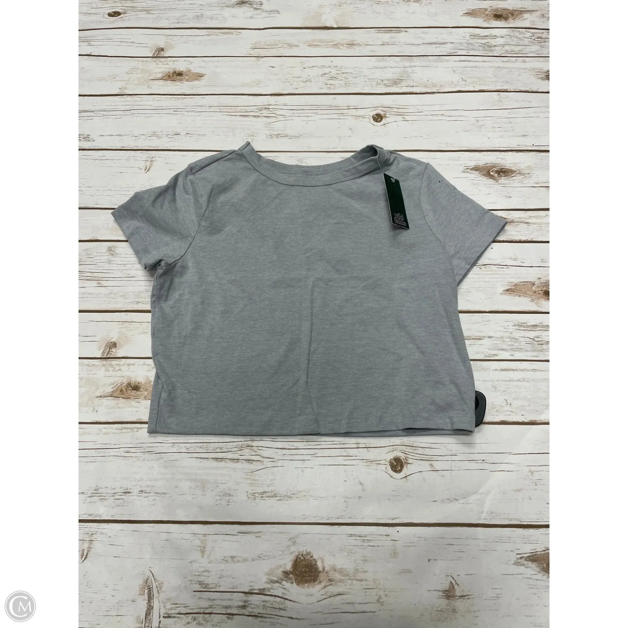 Top Short Sleeve Basic By Wild Fable In Grey, Size: Xl