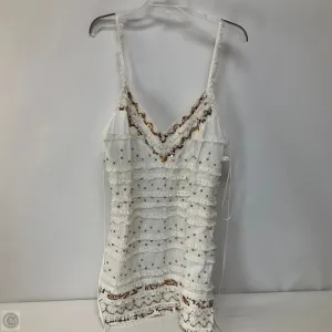 Top Sleeveless By Anthropologie In White, Size: Xl