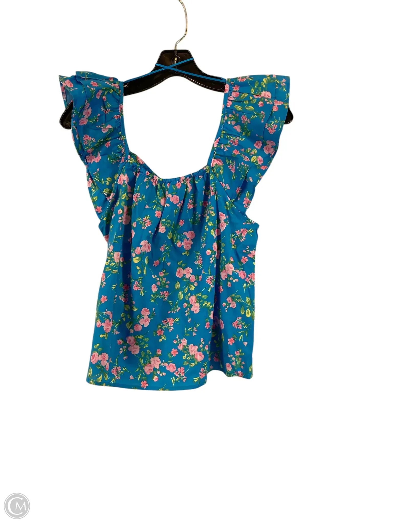 Top Sleeveless By Blu Pepper In Blue, Size: L