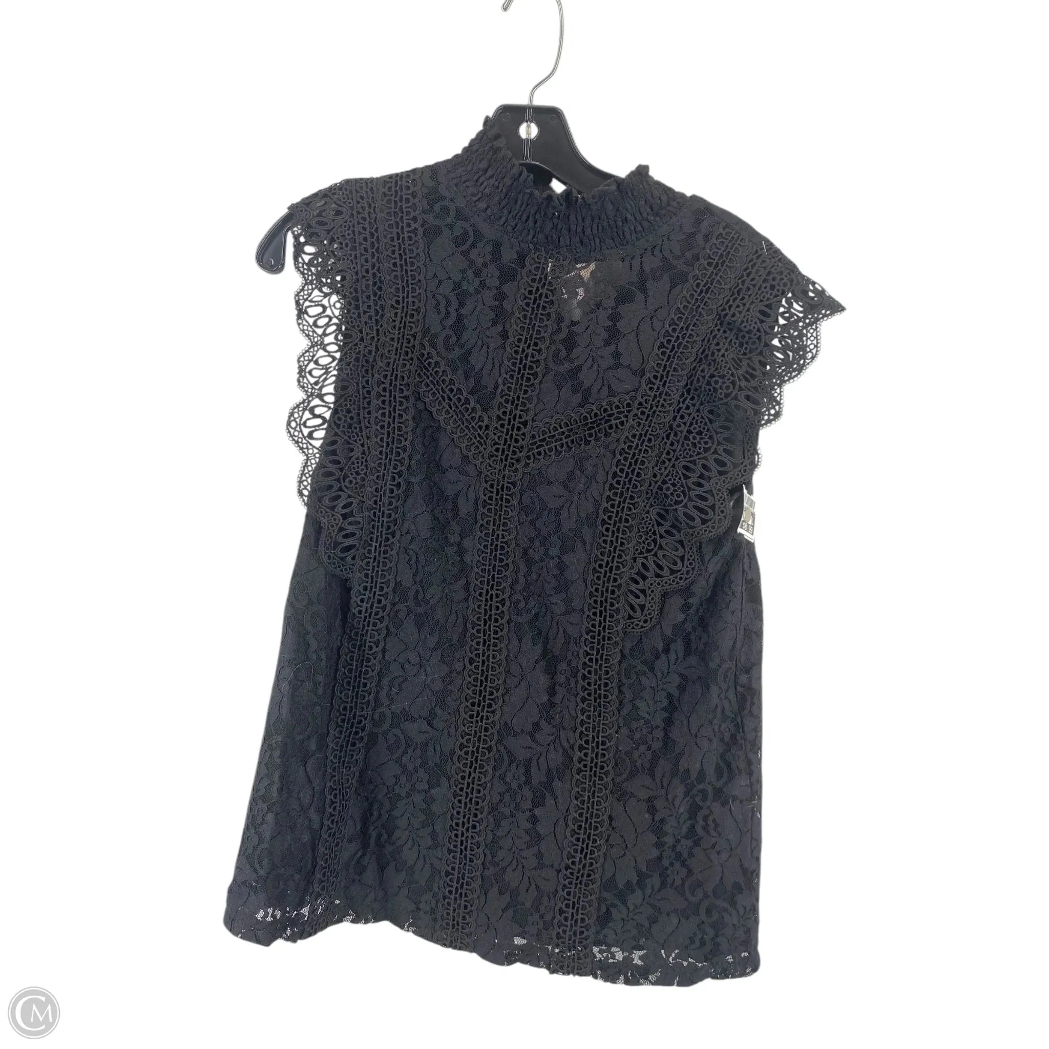 Top Sleeveless By Cable And Gauge In Black, Size: M