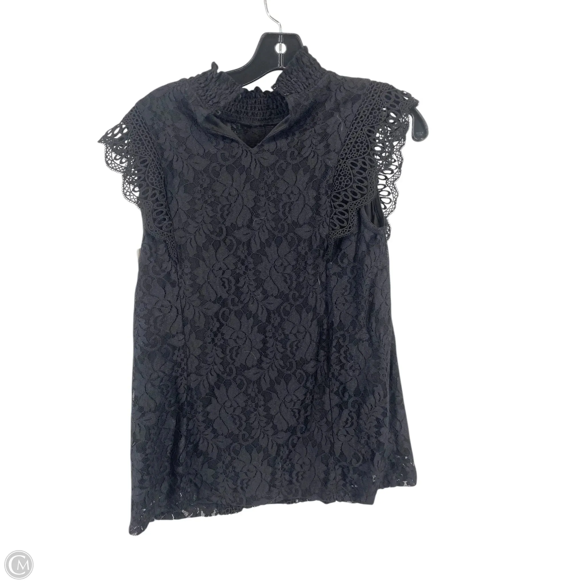 Top Sleeveless By Cable And Gauge In Black, Size: M