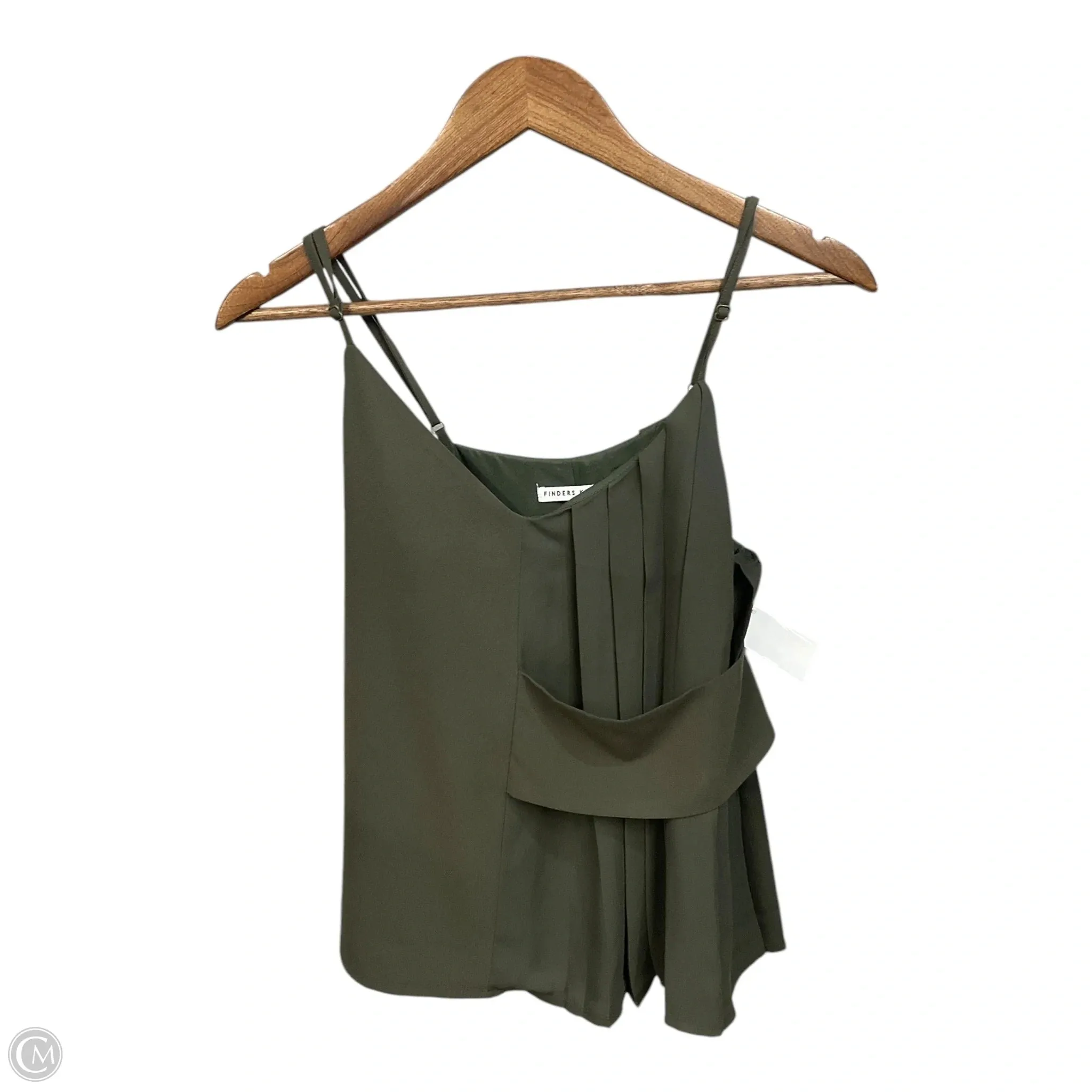 Top Sleeveless By Cmc In Green, Size: M