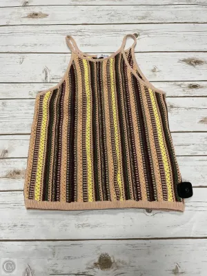 Top Sleeveless By Madewell In Striped Pattern, Size: M