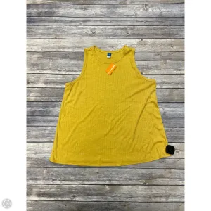 Top Sleeveless By Old Navy In Gold, Size: M
