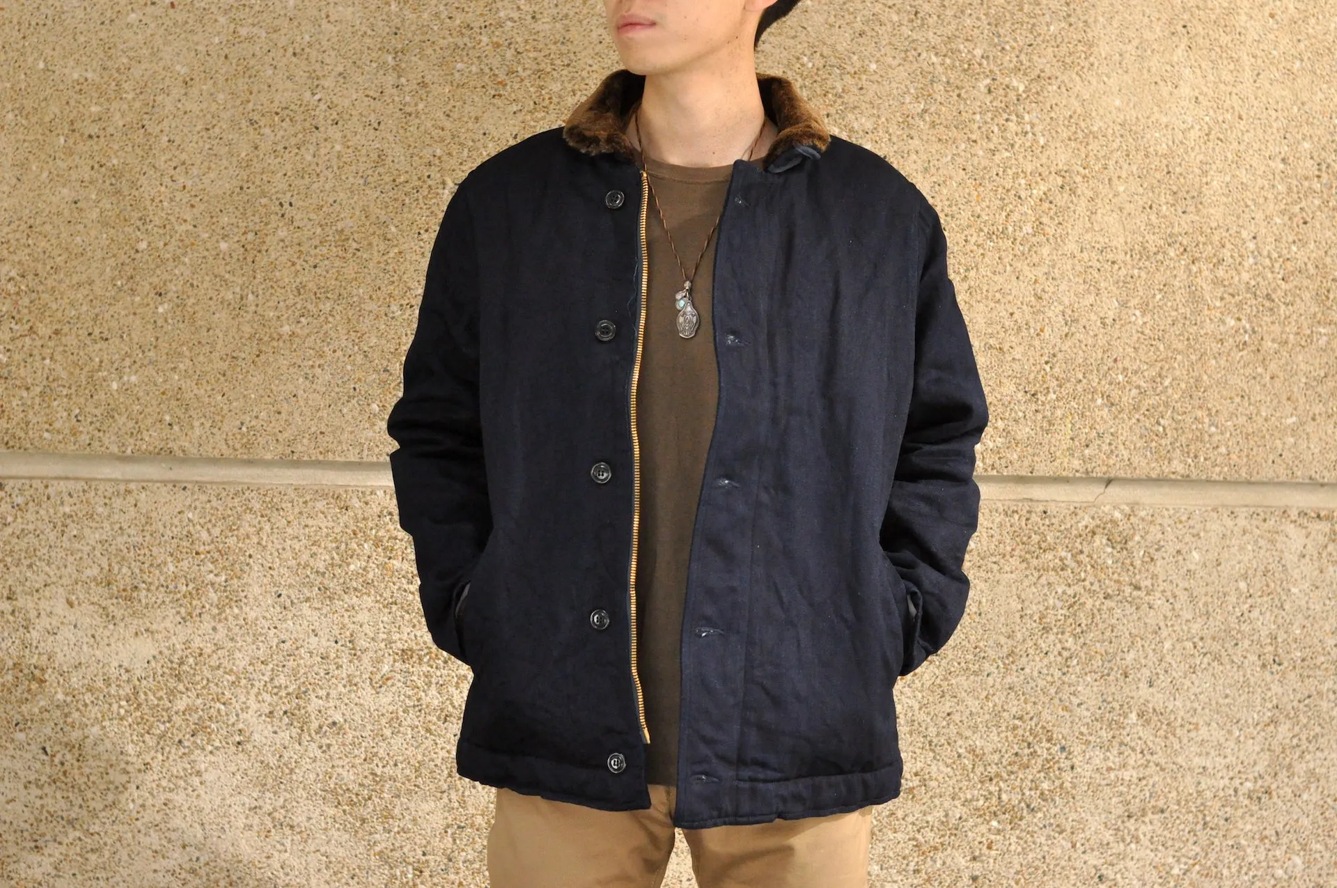 UES Duck Canvas N-1 Deck Jacket (Indigo)