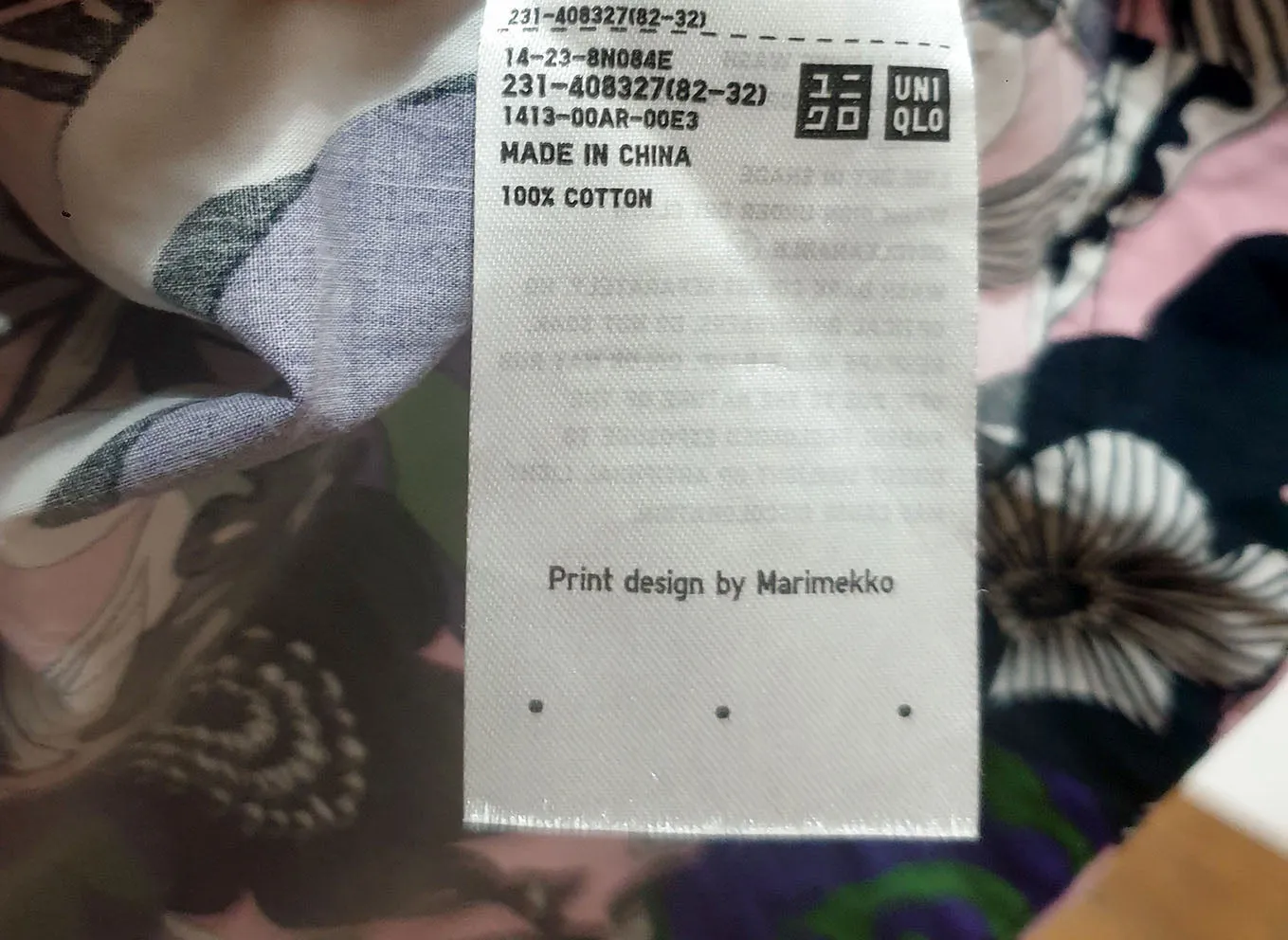 Uniqlo   Marimekko unique print top size small