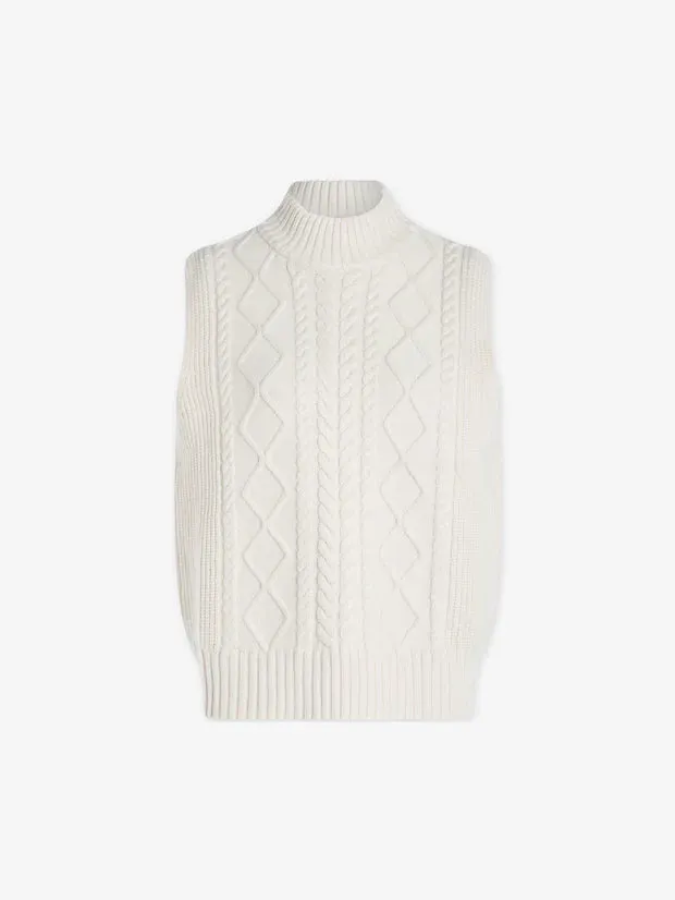 Varley | Joilette Roll Neck Vest {Egret}