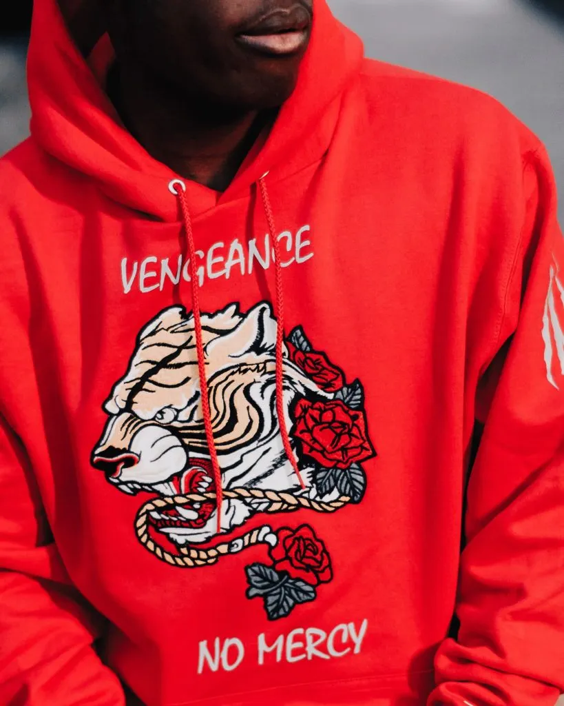 Vengeance/No Mercy Tiger | Red Hoodie
