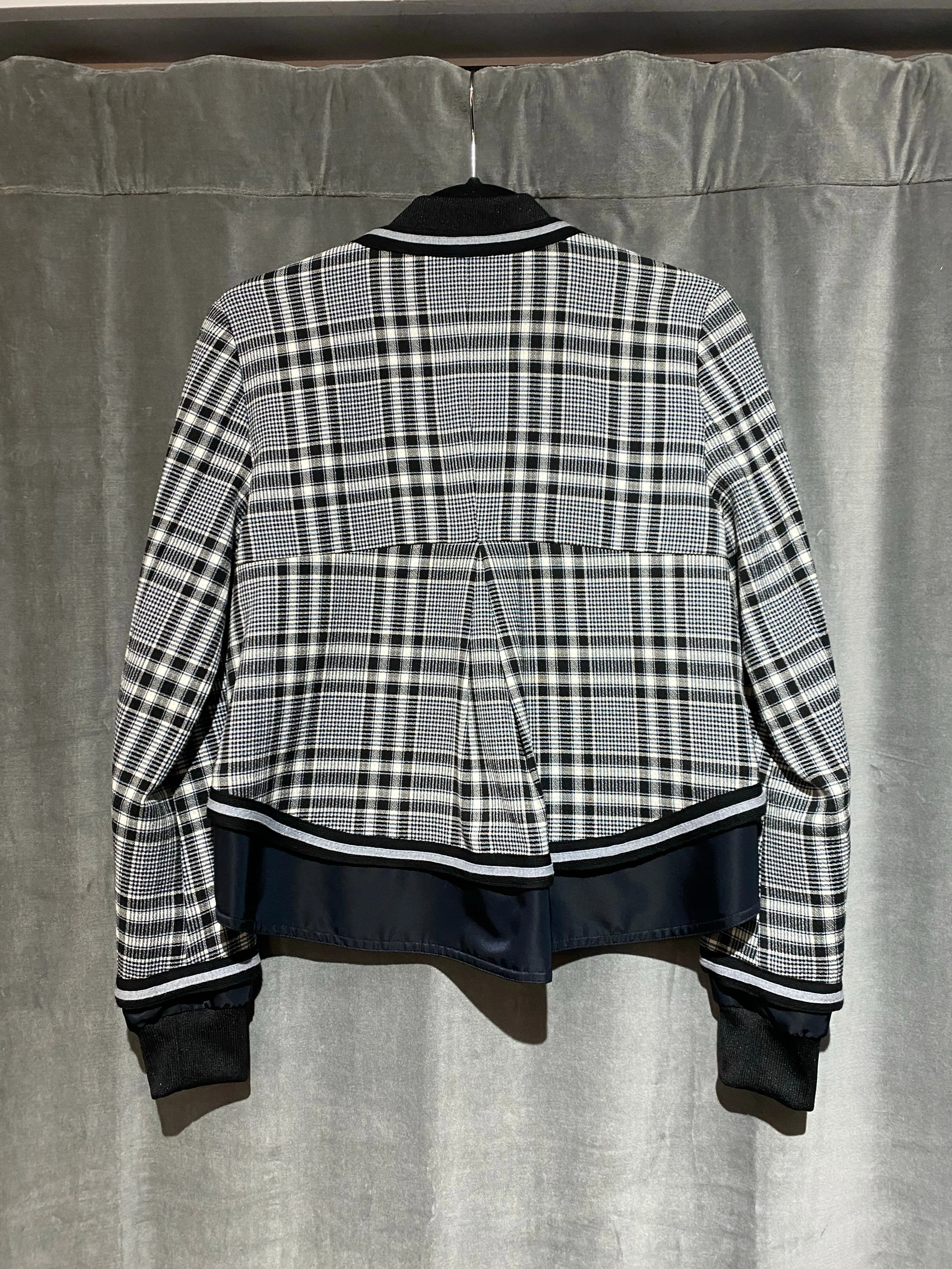 Veronica Beard Plaid Bomber Jacket