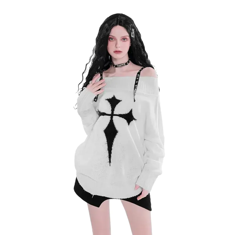 Women Cross Cami Sweater