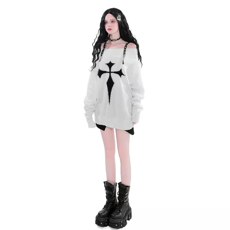 Women Cross Cami Sweater