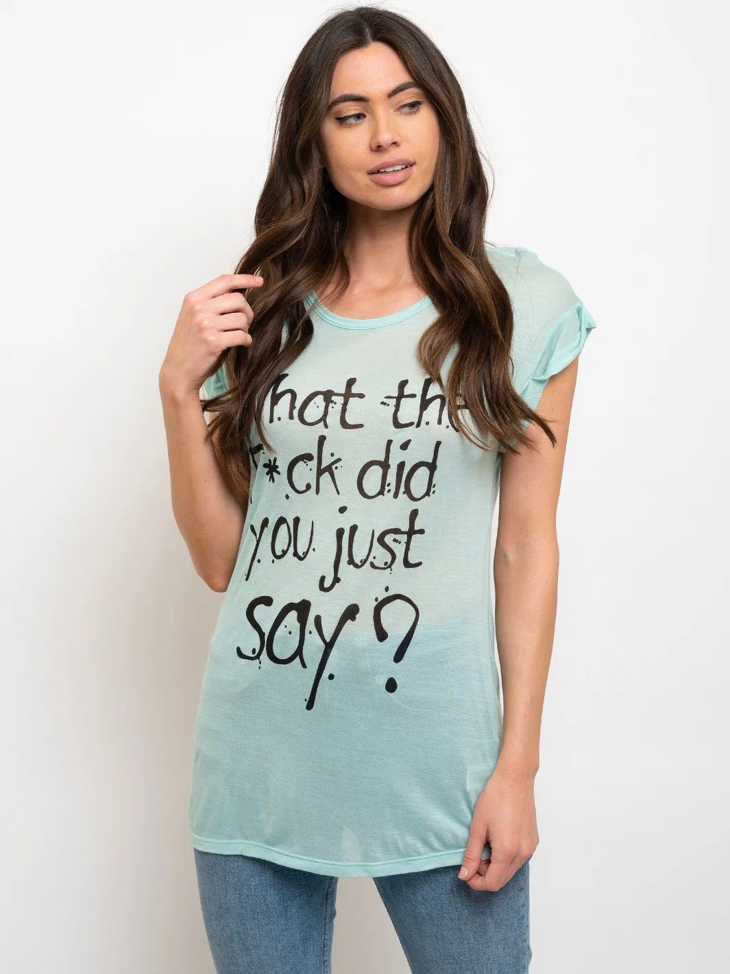 WOMEN'S BASIC GRAPHIC T-SHIRT TOP