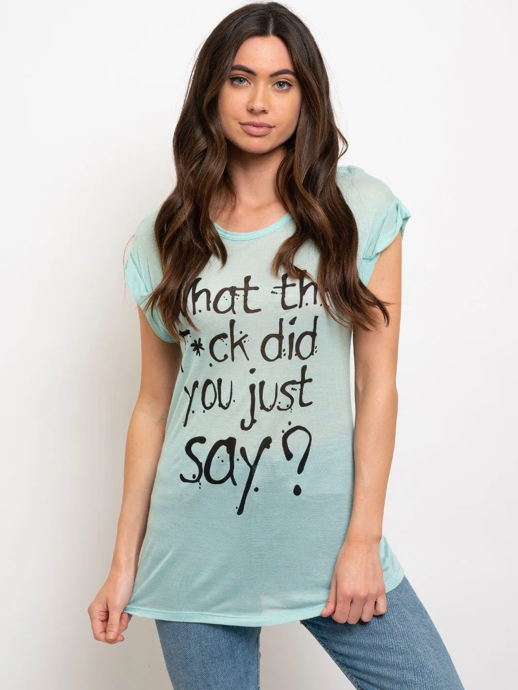 WOMEN'S BASIC GRAPHIC T-SHIRT TOP